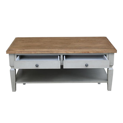 Vista Coffee Table, Hickory/Stone Finish, Hickory/Stone