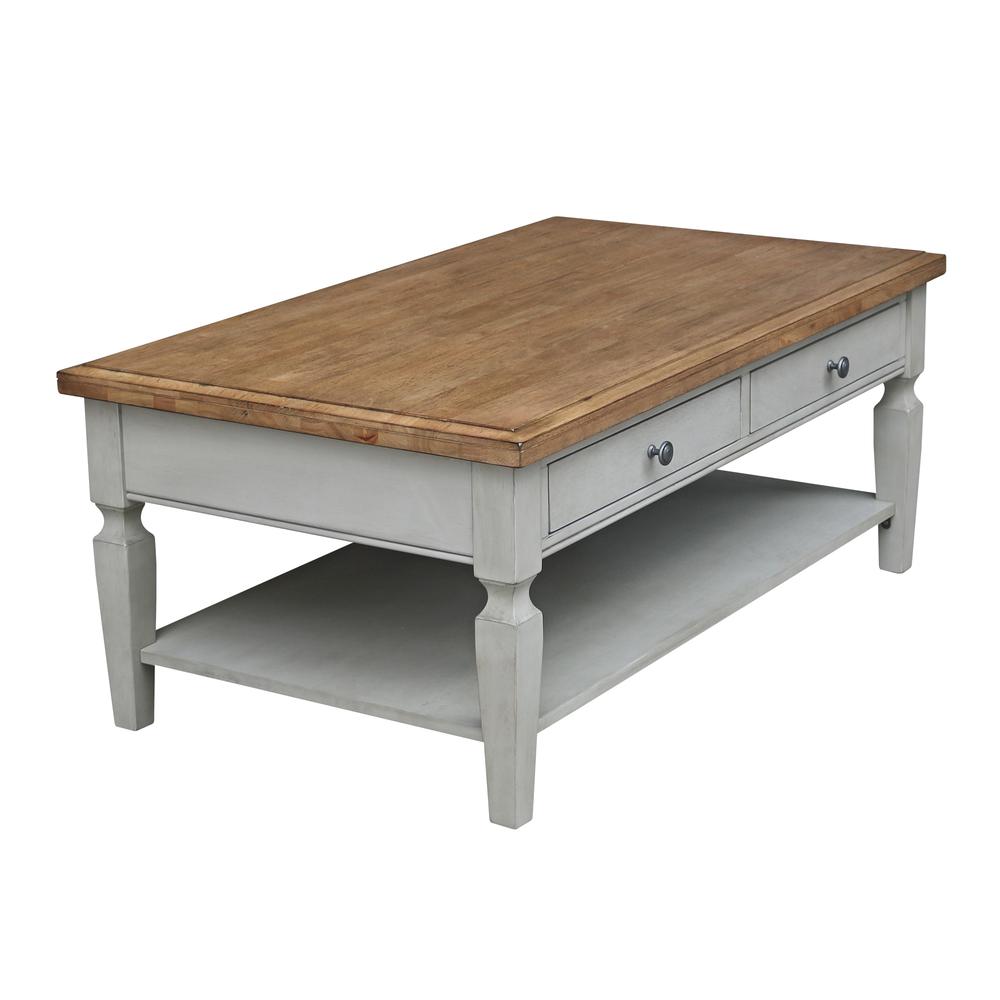 Vista Coffee Table, Hickory/Stone Finish, Hickory/Stone