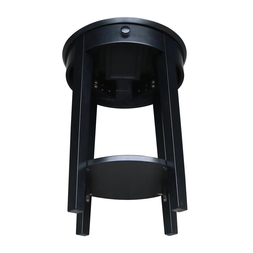 Phillips Accent Table with Drawer, Black