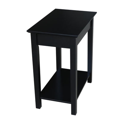 Narrow End Table, Black