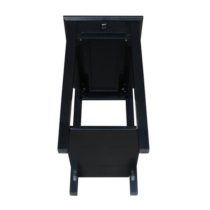Narrow End Table, Black