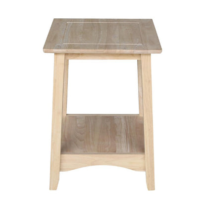 Bombay Tall End Table, Unfinished
