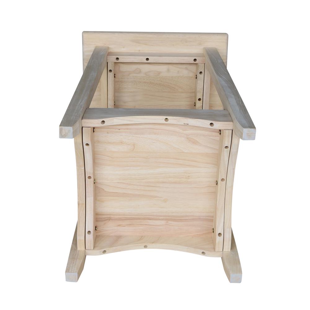 Bombay Tall End Table, Unfinished