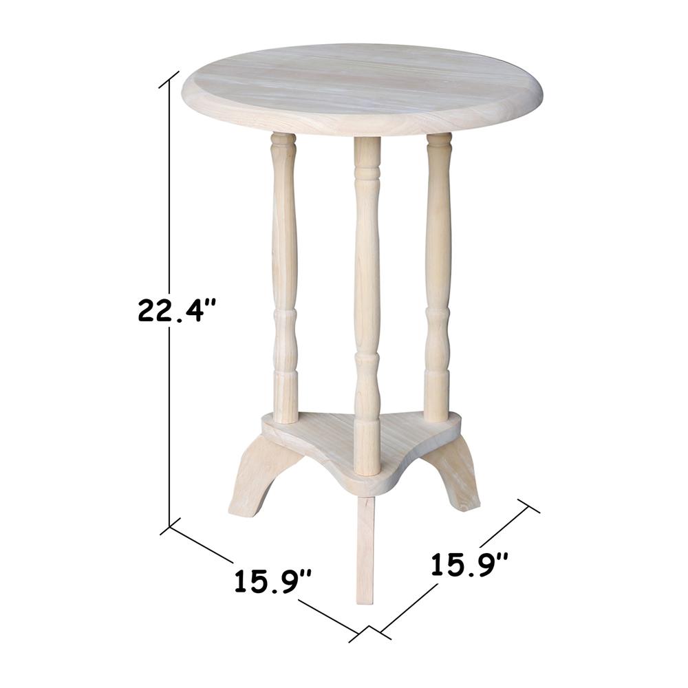 Round Plant Table , Unfinished
