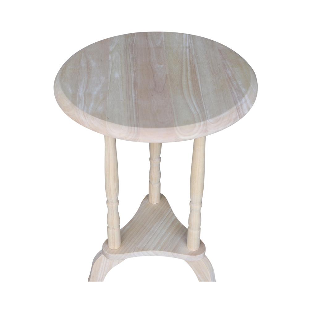 Round Plant Table , Unfinished