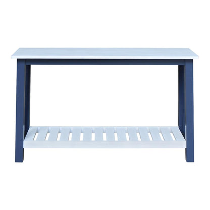 Surrey Console/Sofa Table, Blue/antiqued chalk