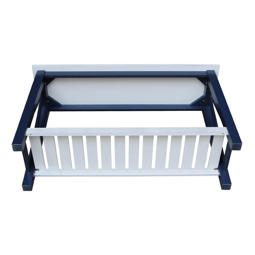 Surrey Console/Sofa Table, Blue/antiqued chalk