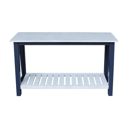Surrey Console/Sofa Table, Blue/antiqued chalk