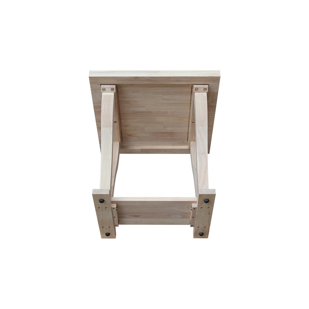 LaCasa Solid Wood End Table - Unfinished