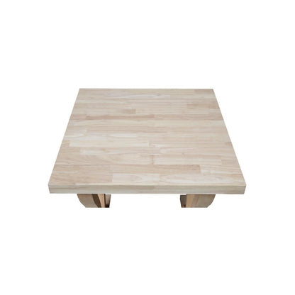 LaCasa Solid Wood End Table - Unfinished