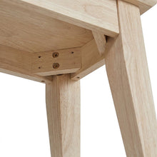 Shaker Hardwood Entryway Table, Narrow Sofa Table Wood, Unfinished