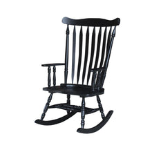 Solid Wood Rocker , Antique Black