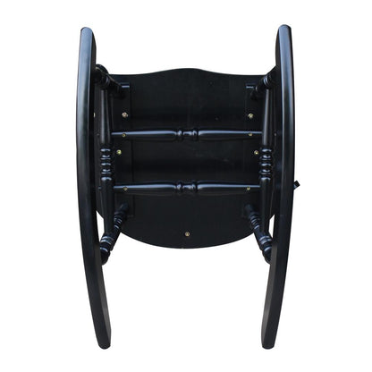 Solid Wood Rocker , Antique Black