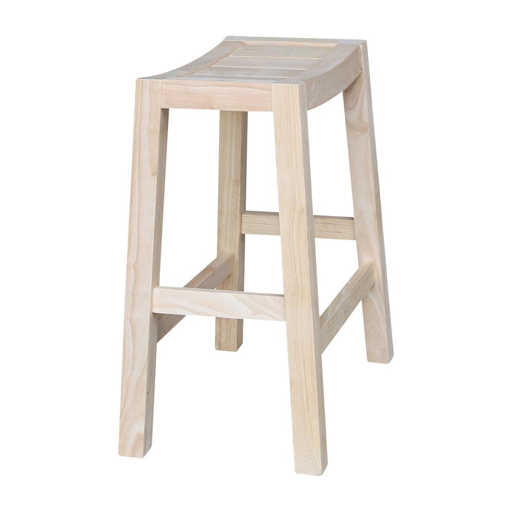 Ranch Stool - 24" Seat Height, Unfinished