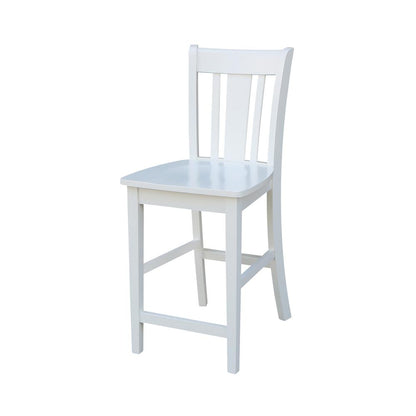 San Remo Counter height Stool - 24" Seat Height, White