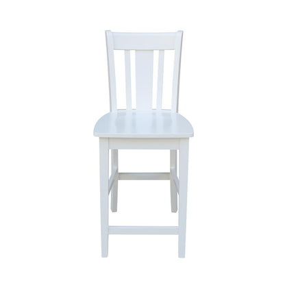 San Remo Counter height Stool - 24" Seat Height, White