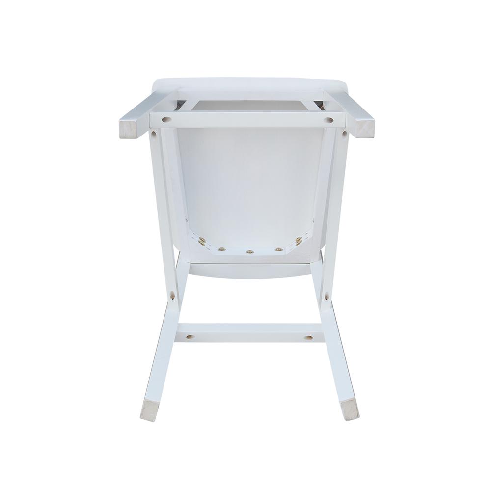 San Remo Counter height Stool - 24" Seat Height, White