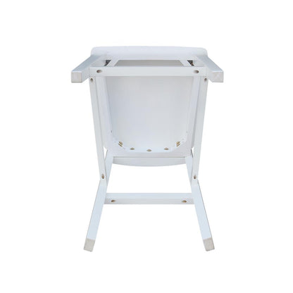 San Remo Counter height Stool - 24" Seat Height, White