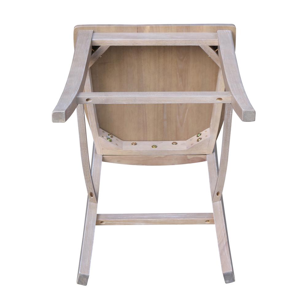 Cosmo Counter height Stool - 24" Seat Height , Washed Gray Taupe