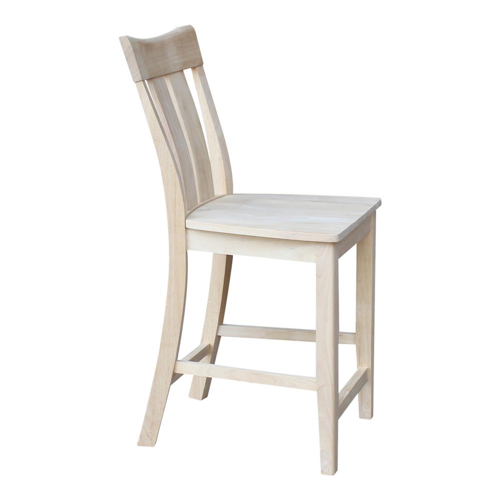 Ava Counter height Stool - 24" Seat Height, Unfinished