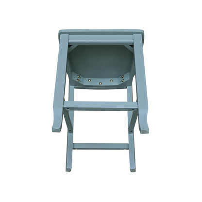 24" Double "X" Back CounterHeight Stool- 55894