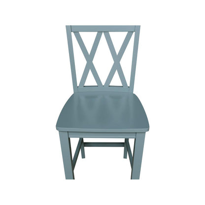 24" Double "X" Back CounterHeight Stool- 55894