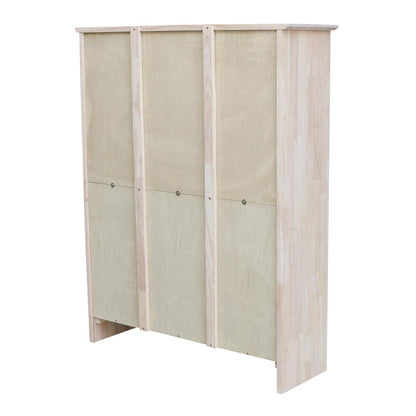 Shaker Bookcase - 48 in H, Unfinished