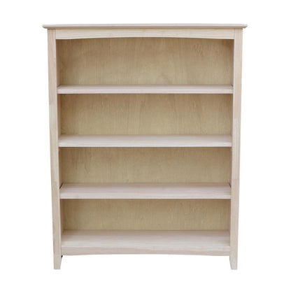 Shaker Bookcase - 48 in H, Unfinished