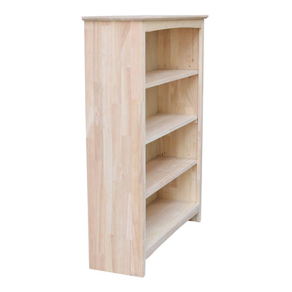 Shaker Bookcase - 48 in H, Unfinished