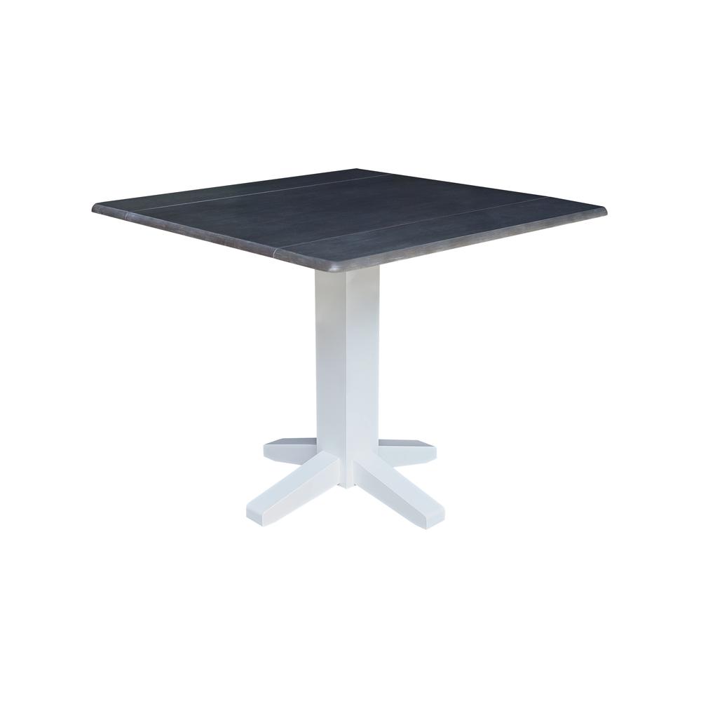 36" Square Dual drop leaf dining table