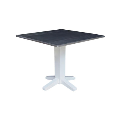 36" Square Dual drop leaf dining table