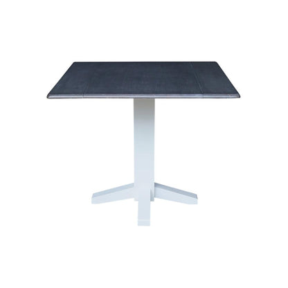 36" Square Dual drop leaf dining table