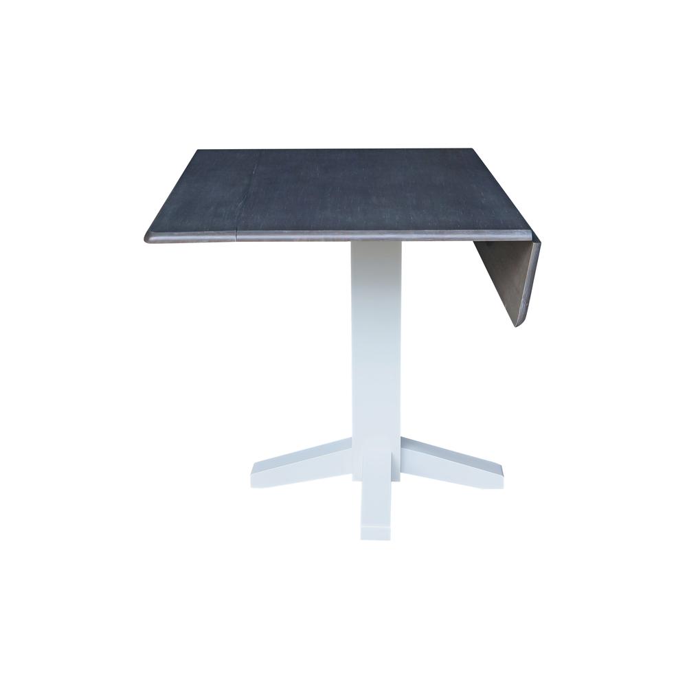 36" Square Dual drop leaf dining table