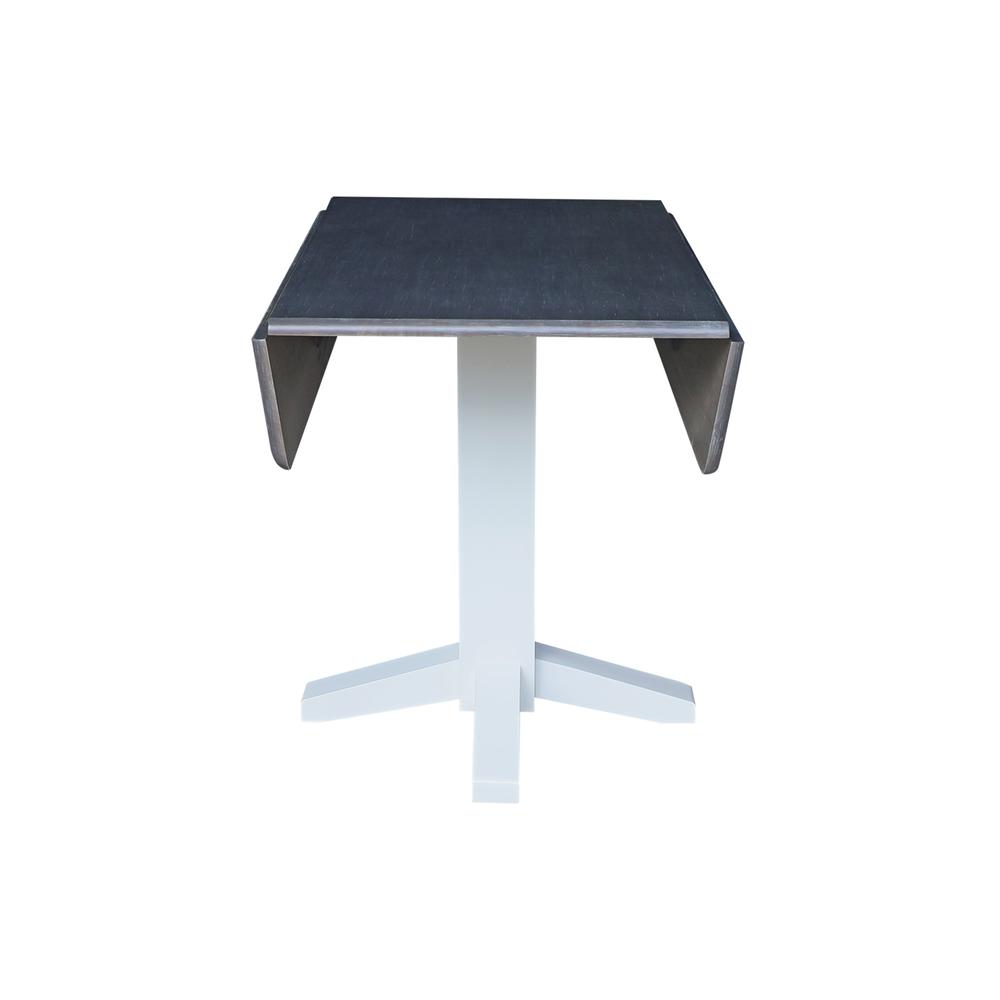 36" Square Dual drop leaf dining table