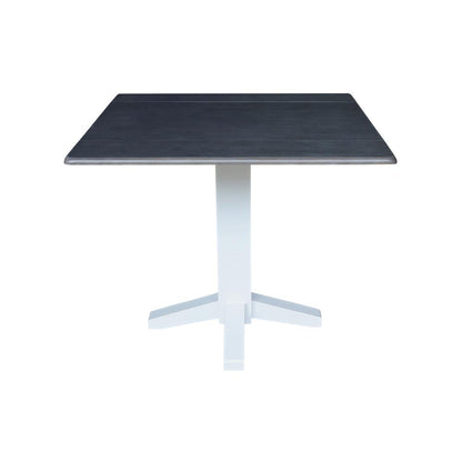 36" Square Dual drop leaf dining table