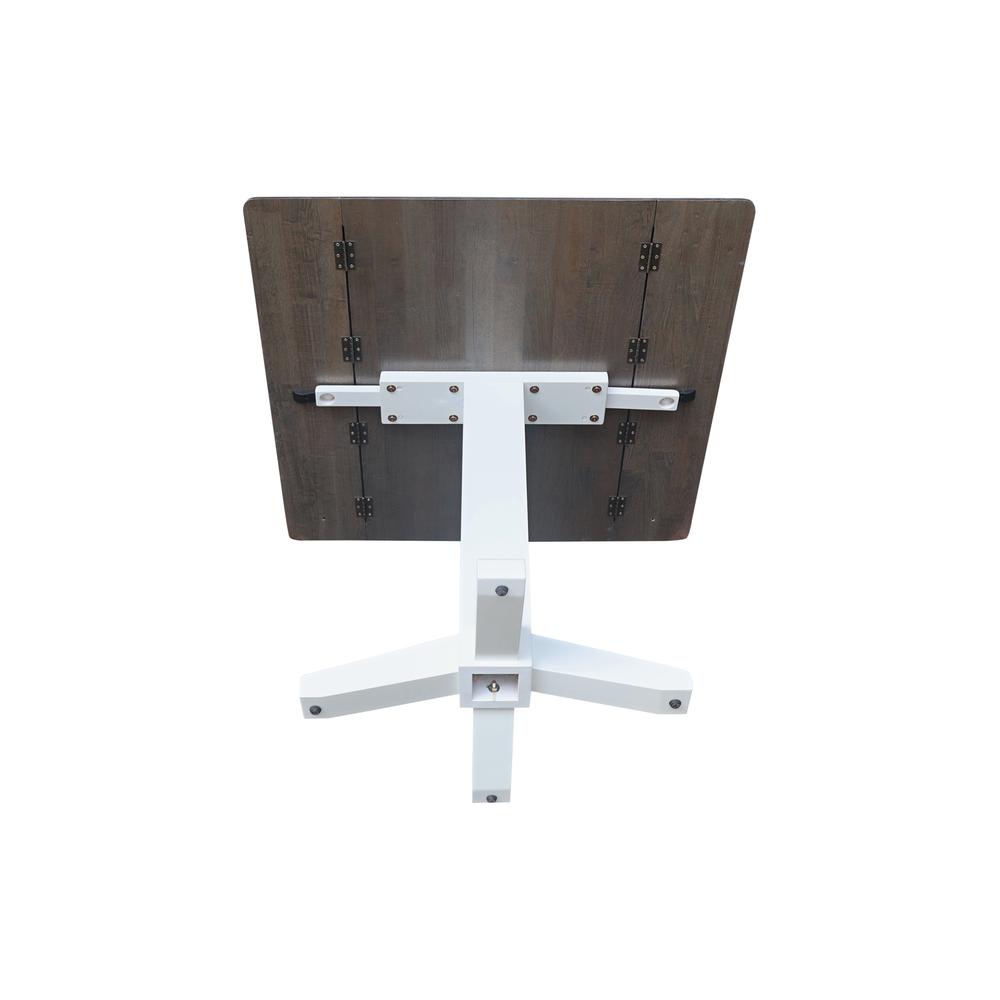36" Square Dual drop leaf dining table