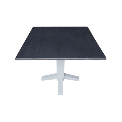 36" Square Dual drop leaf dining table