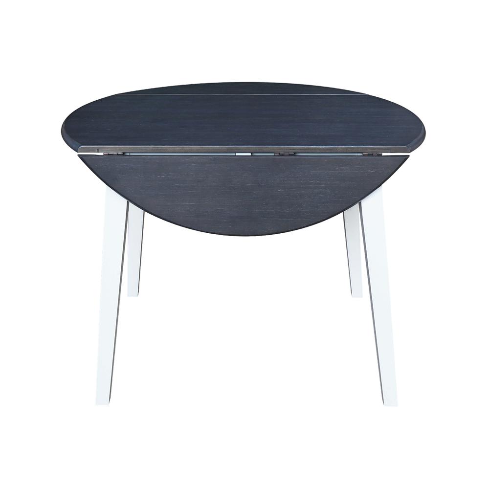 42" Round Dual Drop Leaf Table