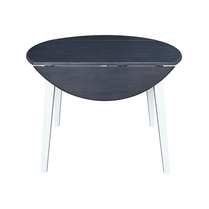 42" Round Dual Drop Leaf Table
