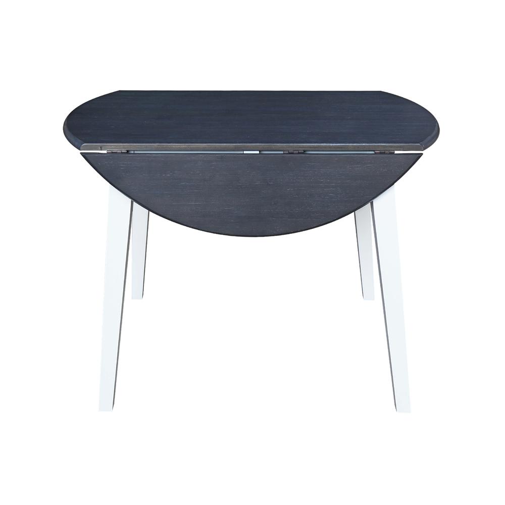 42" Round Dual Drop Leaf Table