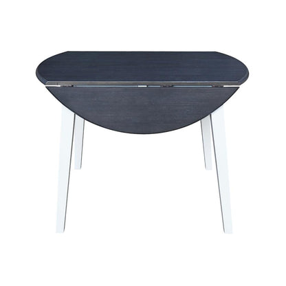 42" Round Dual Drop Leaf Table