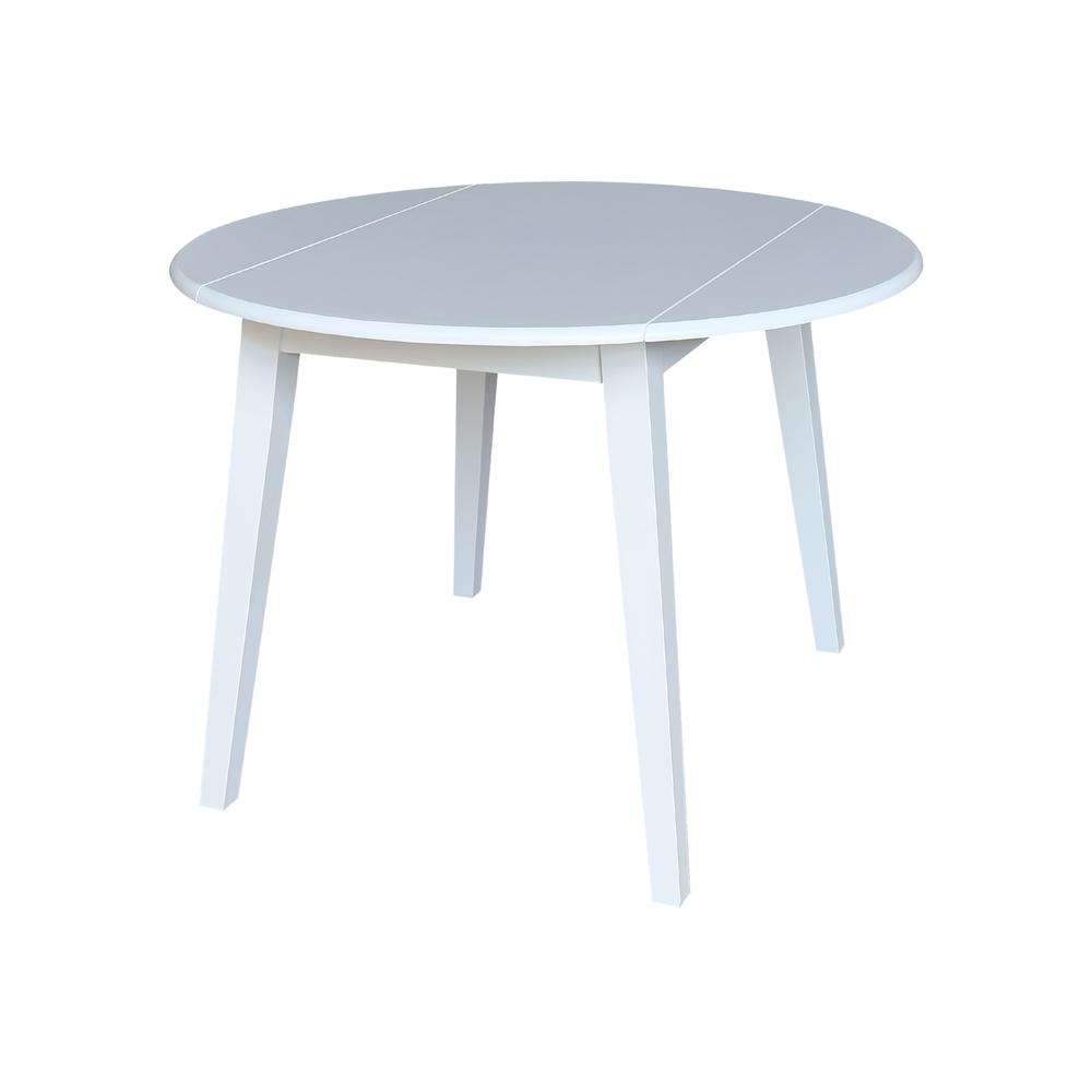 42" Round Dual Drop Leaf Table