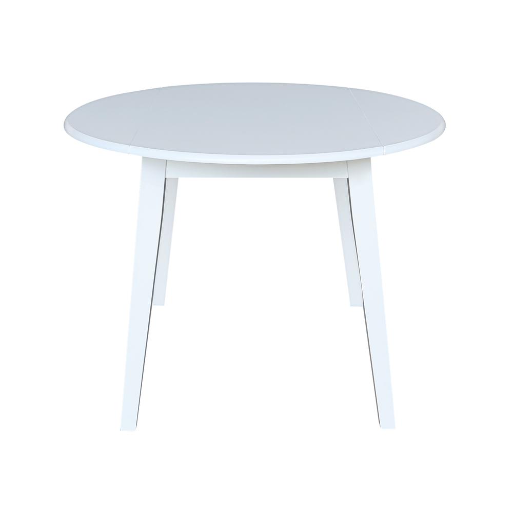 42" Round Dual Drop Leaf Table