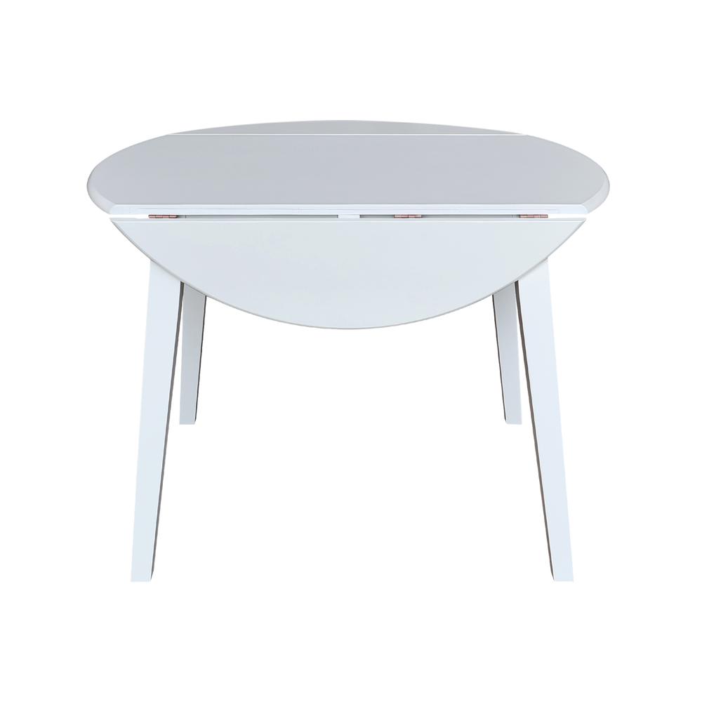 42" Round Dual Drop Leaf Table