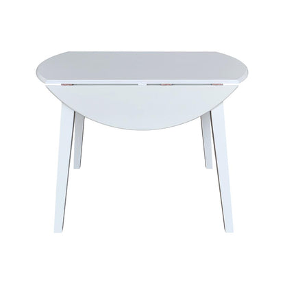 42" Round Dual Drop Leaf Table