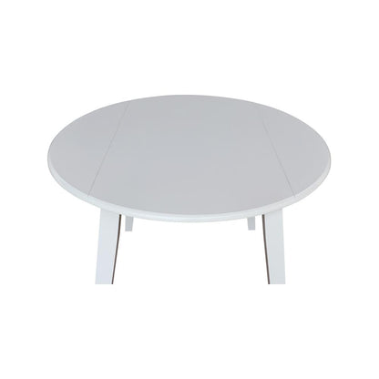 42" Round Dual Drop Leaf Table