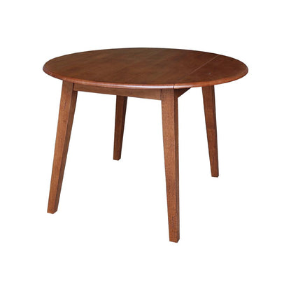42" Round Dual Drop Leaf Table