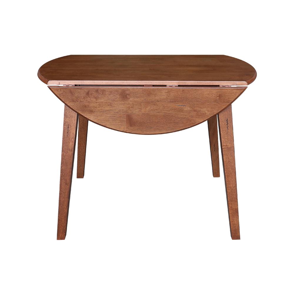 42" Round Dual Drop Leaf Table