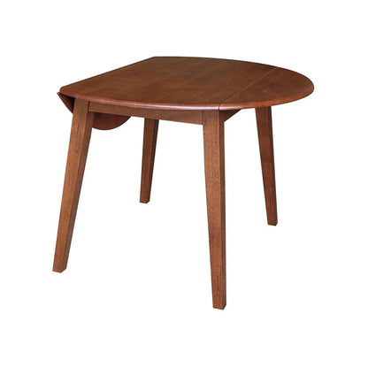 42" Round Dual Drop Leaf Table