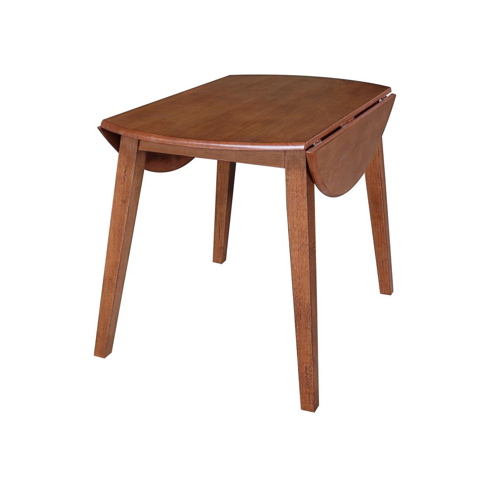 42" Round Dual Drop Leaf Table